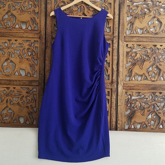 Bisou Bisou Dresses & Skirts - Bisou Bisou Sleeveless Side-Ruched Dress